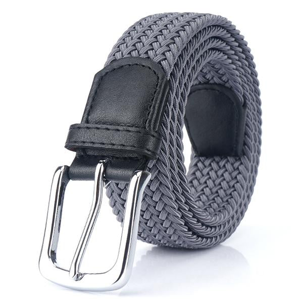 Noa | Ceinture Tressée Élastique Beige Boucle