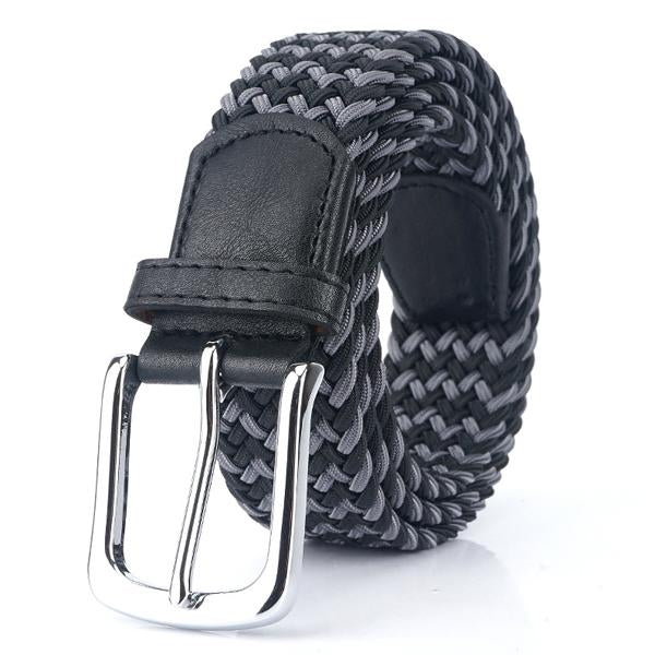 Noa | Ceinture Tressée Élastique Beige Boucle