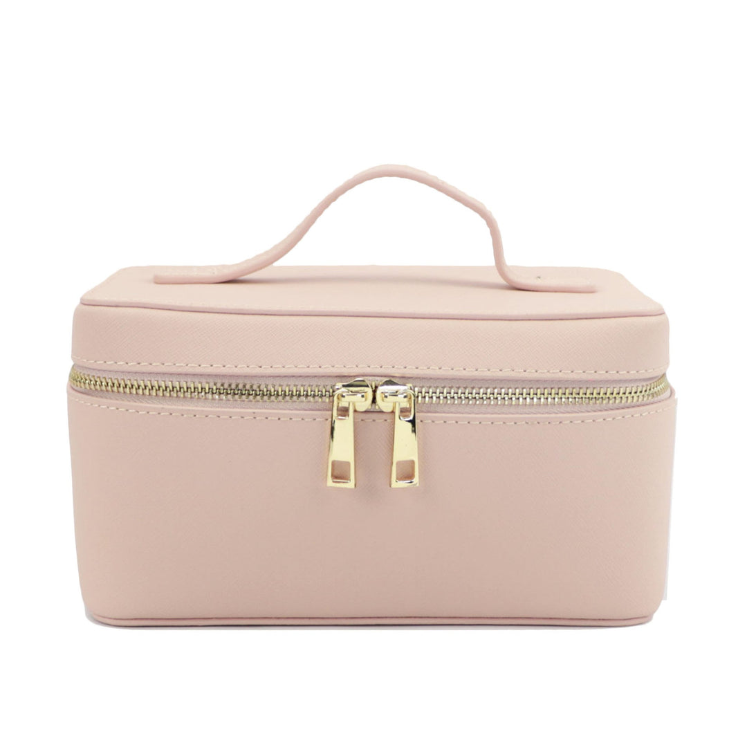 Noa | Trousse à Maquillage Noire Simili Cuir Zippée