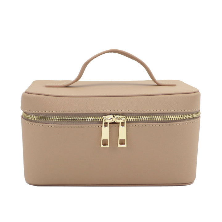Noa | Trousse à Maquillage Noire Simili Cuir Zippée