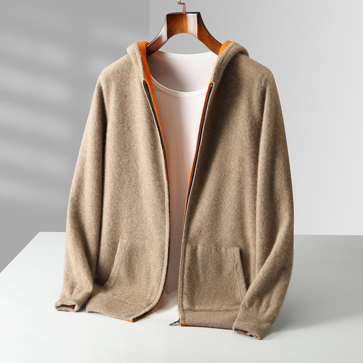 Noa | Veste à Capuche Zippée Gris Clair Coupe Ample