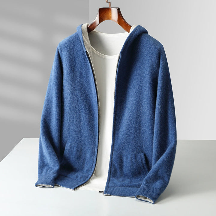 Noa | Veste à Capuche Zippée Gris Clair Coupe Ample