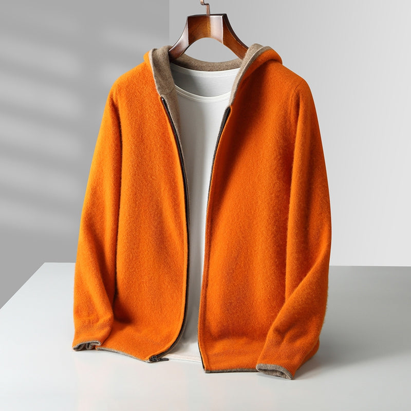 Noa | Veste à Capuche Zippée Gris Clair Coupe Ample