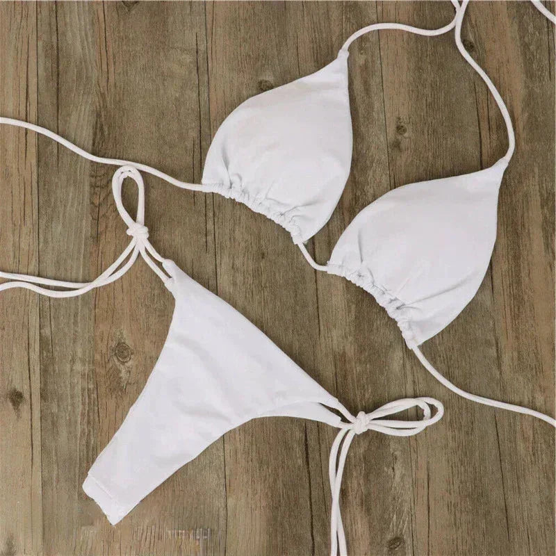 Noémie | Bikini Triangle Femme Blanc