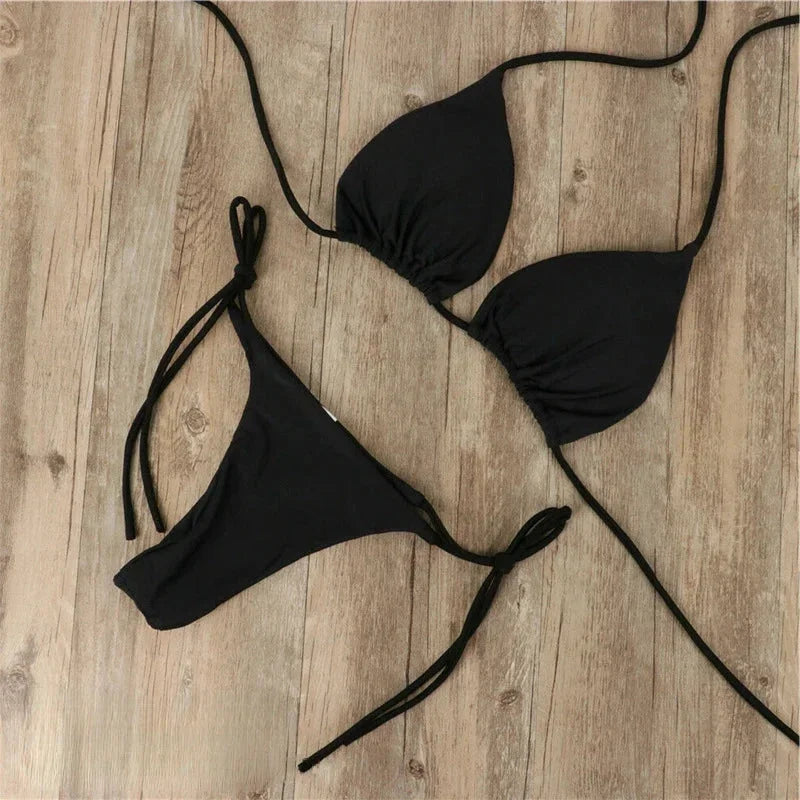 Noémie | Bikini Triangle Femme Blanc