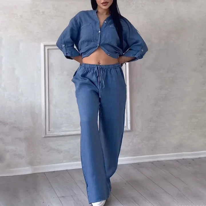 Noémie | Ensemble Pantalon Large Vêtements Femme