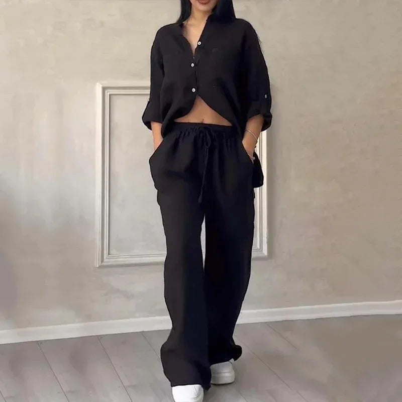 Noémie | Ensemble Pantalon Large Vêtements Femme