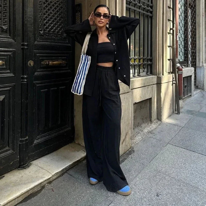 Noémie | Ensemble Pantalon Large Vêtements Femme