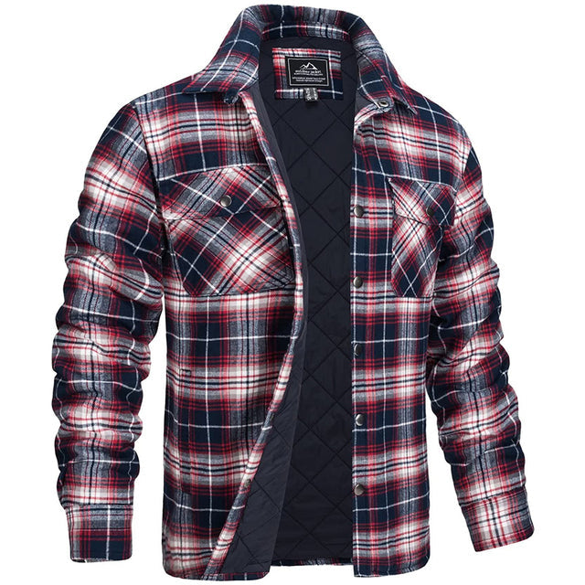 Dylan | Surchemise Matelassée Homme Carreaux Flanelle