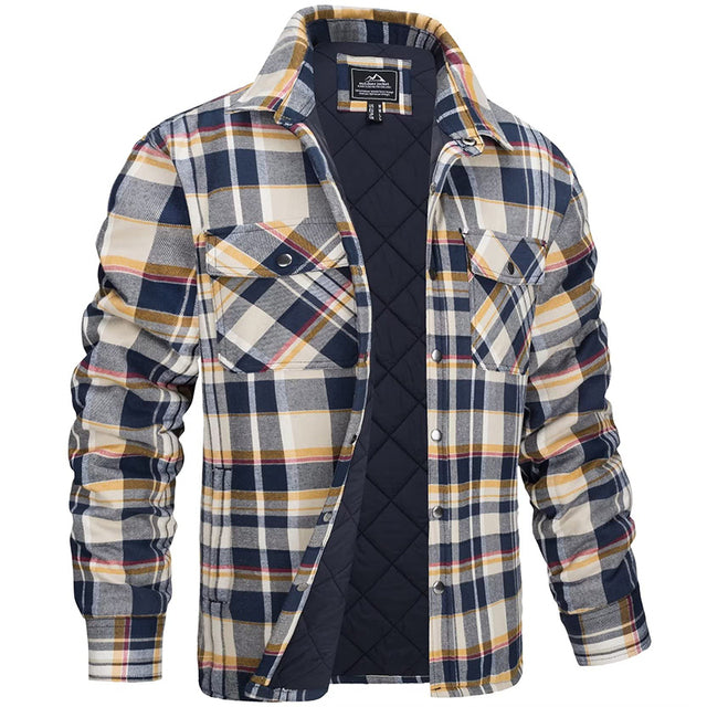 Dylan | Surchemise Matelassée Homme Carreaux Flanelle