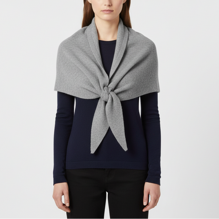 Lucie | Étole Laine Noire Maille