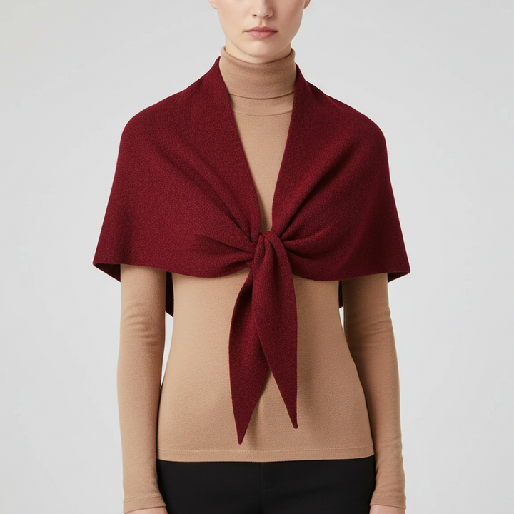 Lucie | Étole Laine Noire Maille