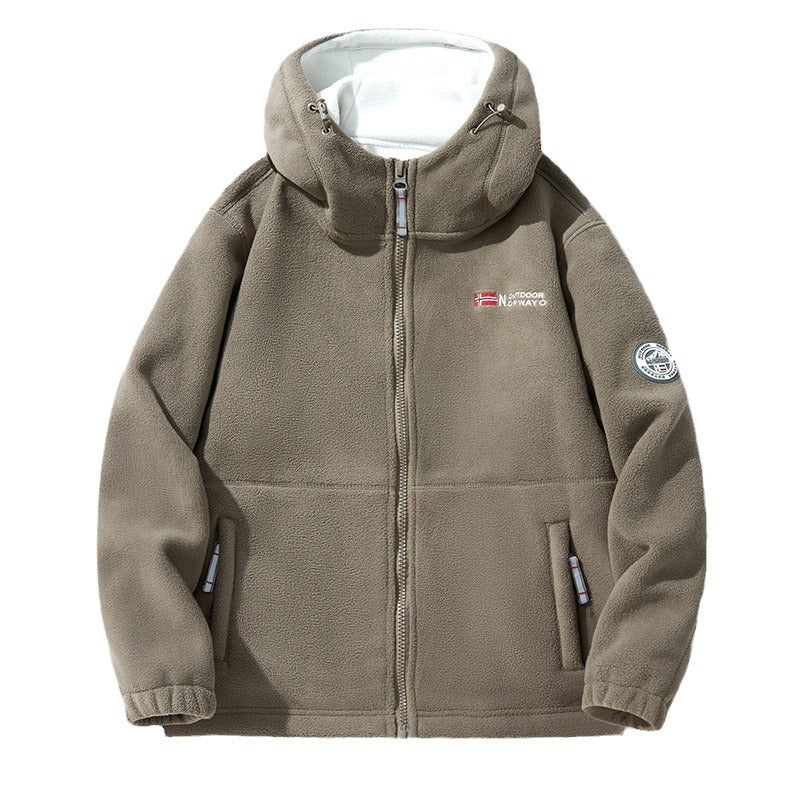 Elliot | Veste Polaire Capuche Coupe Décontractée