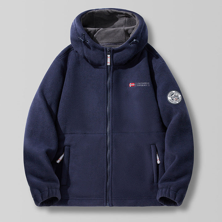 Elliot | Veste Polaire Capuche Coupe Décontractée