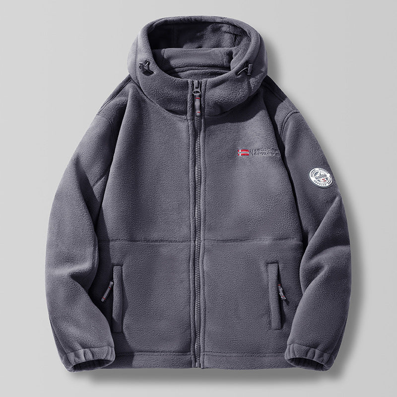 Elliot | Veste Polaire Capuche Coupe Décontractée