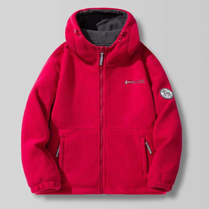 Elliot | Veste Polaire Capuche Coupe Décontractée