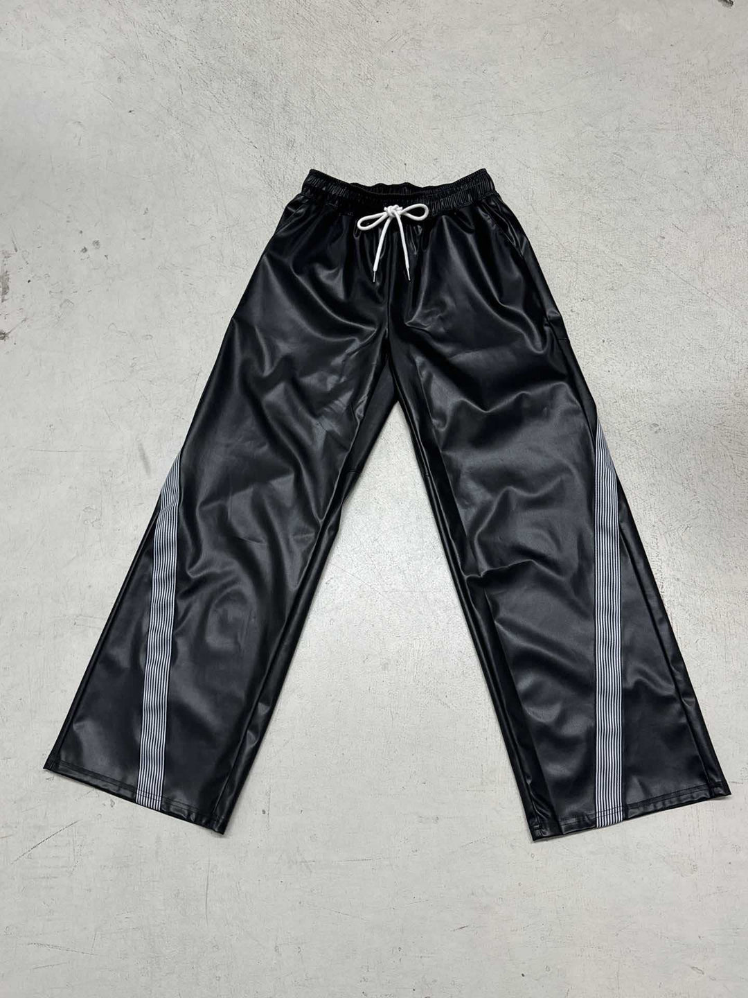 Charlie | Pantalon Jogging Fausse Fourrure Rayé