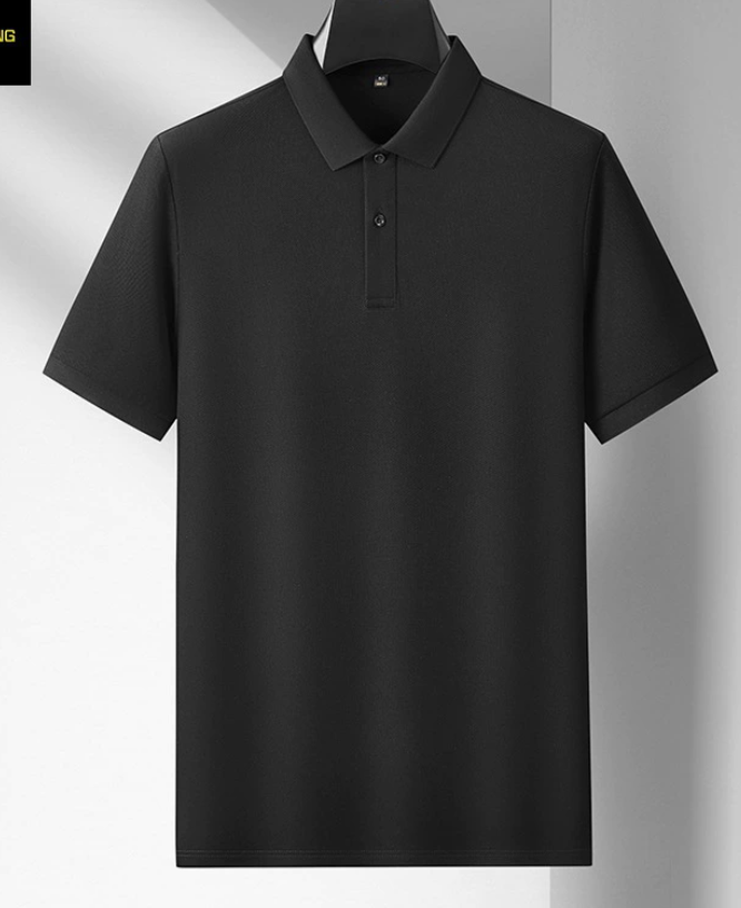 Olivier | Polo Homme Blanc Manches Courtes Col Boutonné