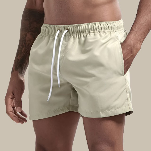Olivier | Short de Bain Homme Jaune Fluo