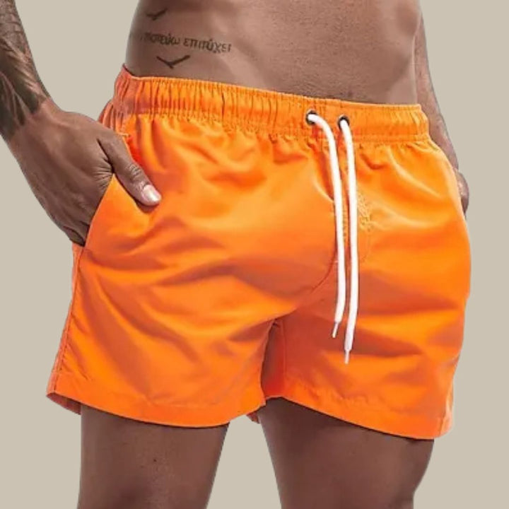 Olivier | Short de Bain Homme Jaune Fluo
