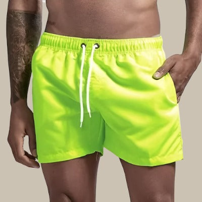 Olivier | Short de Bain Homme Jaune Fluo