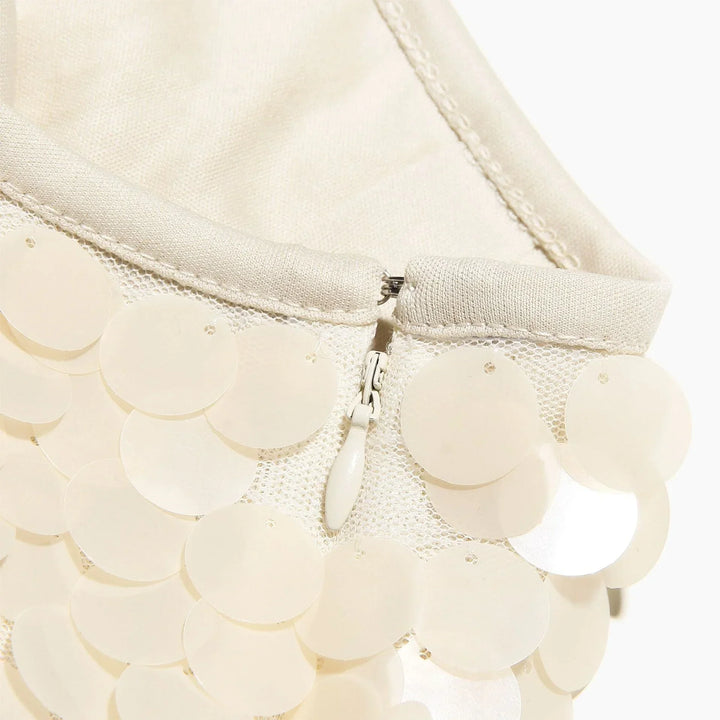 Pauline | Mini Jupe Sequins Disques Femme