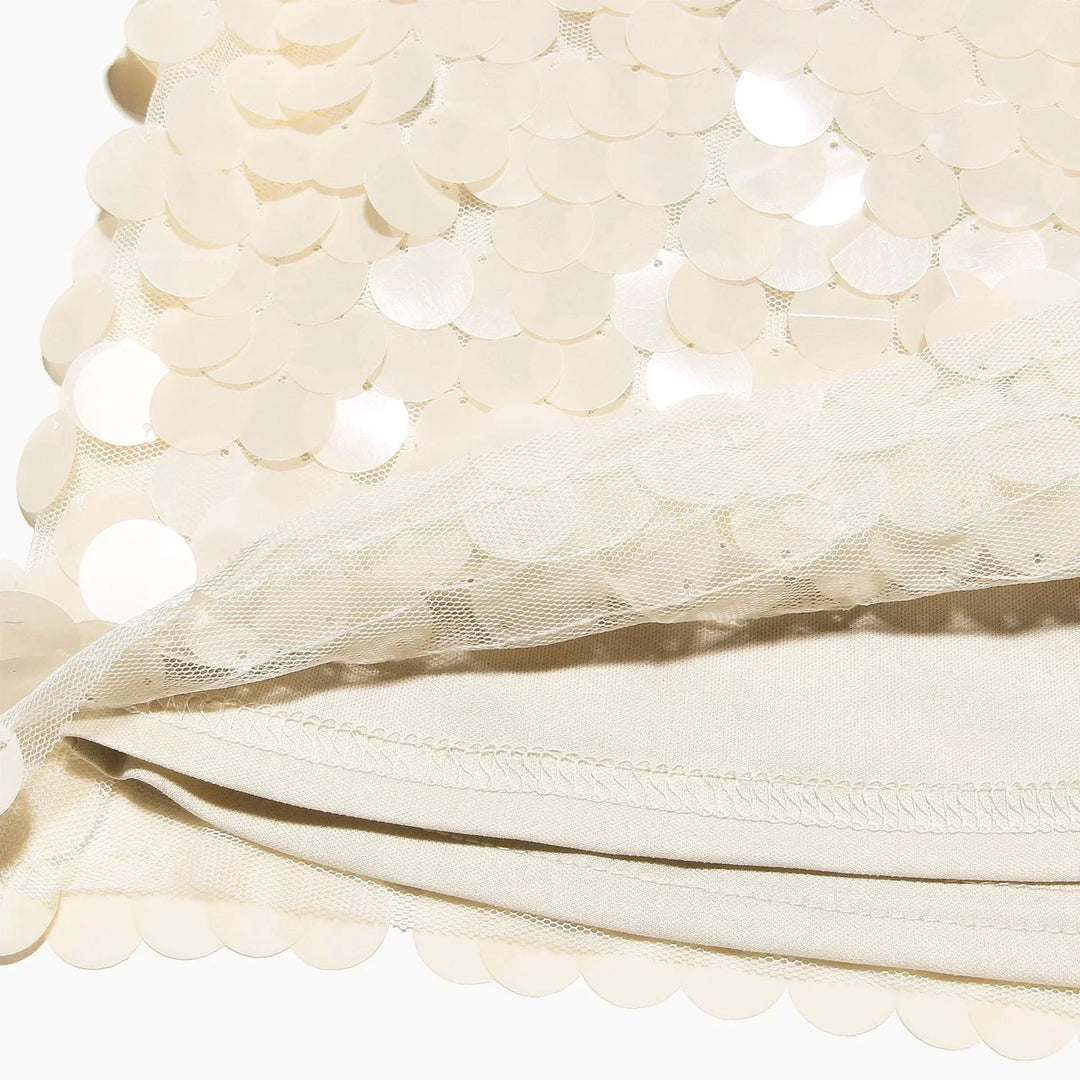 Pauline | Mini Jupe Sequins Disques Femme