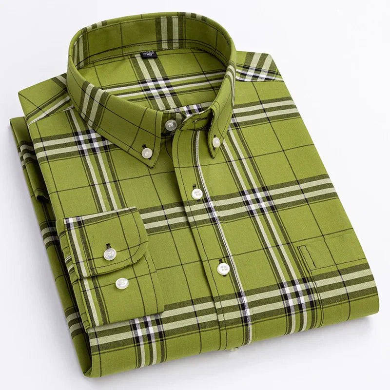 Pierre | Chemise Homme Carreaux Manches Longues