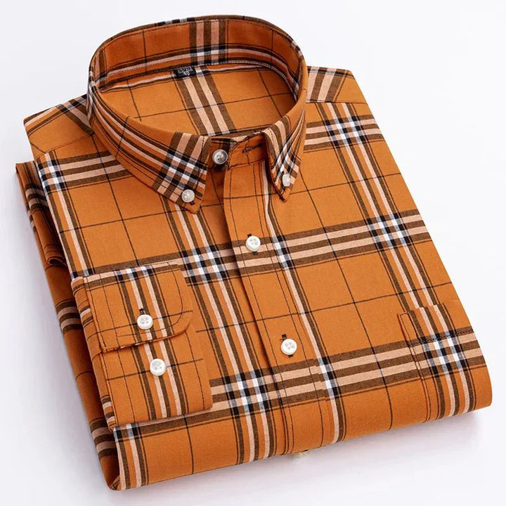 Pierre | Chemise Homme Carreaux Manches Longues