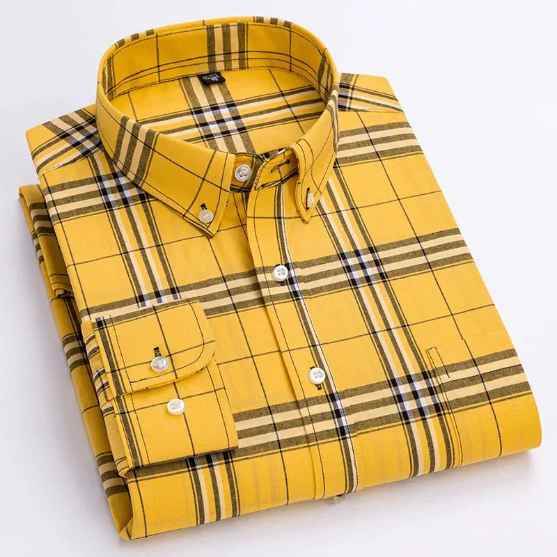 Pierre | Chemise Homme Carreaux Manches Longues