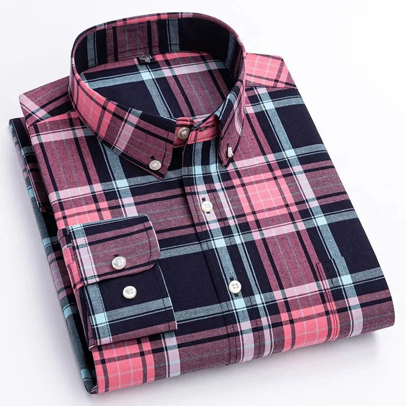 Pierre | Chemise Homme Carreaux Manches Longues