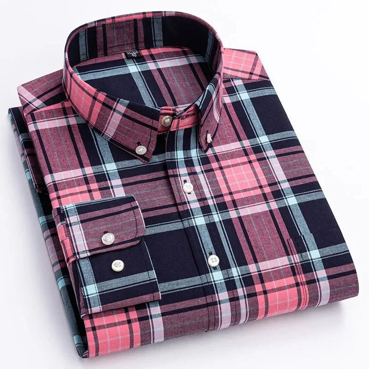 Pierre | Chemise Homme Carreaux Manches Longues