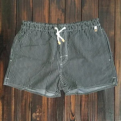 Pierre | Short de Bain Homme Rayé Bleu Blanc