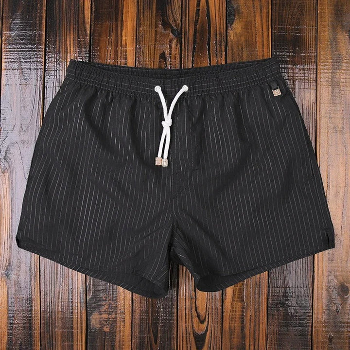 Pierre | Short de Bain Homme Rayé Bleu Blanc