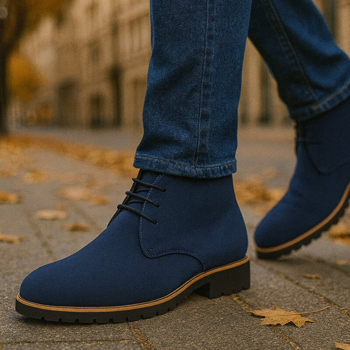 Quentin | Bottines Chukka Homme Daim Marron à Lacets