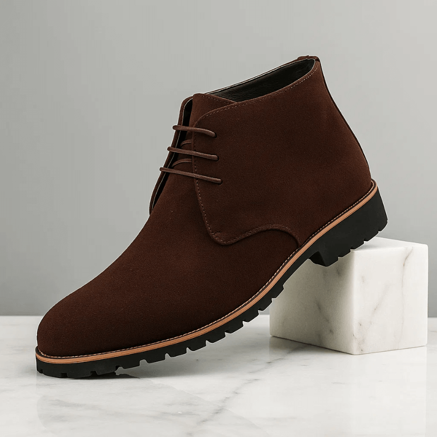 Quentin | Bottines Chukka Homme Daim Marron à Lacets