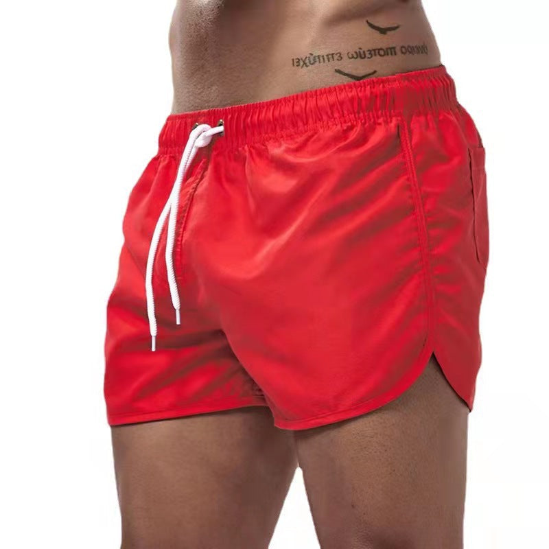 Quentin | Short de Bain Homme Noir Ceinture Élastique