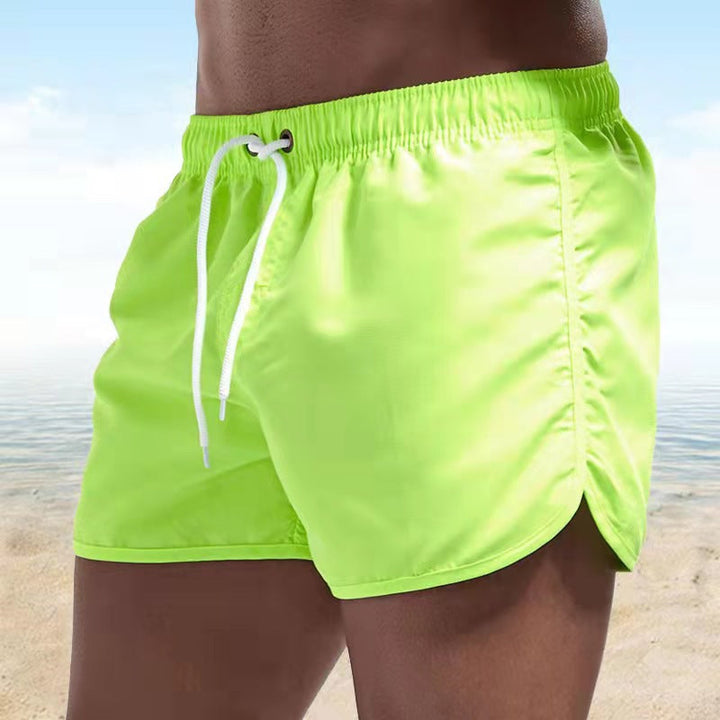 Quentin | Short de Bain Homme Noir Ceinture Élastique
