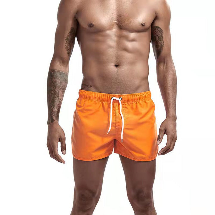 Quentin | Short de Bain Homme Noir Ceinture Élastique