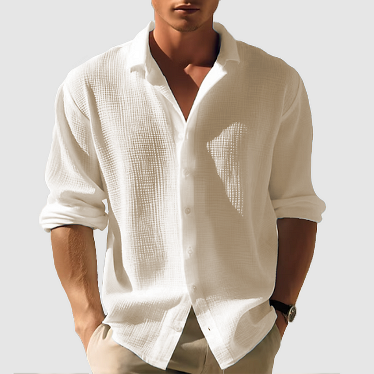 Raphaël | Chemise Homme Lin Manches Longues