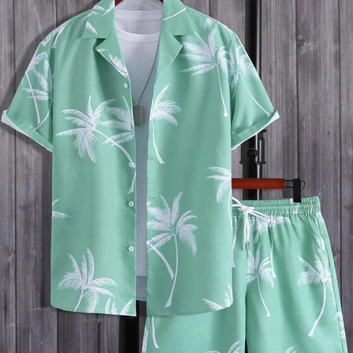 Raphaël | Ensemble Chemise Short Palmiers Homme