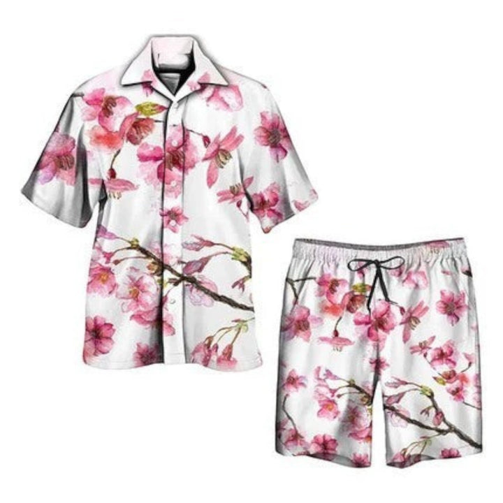 Raphaël | Ensemble Chemise Short Palmiers Homme