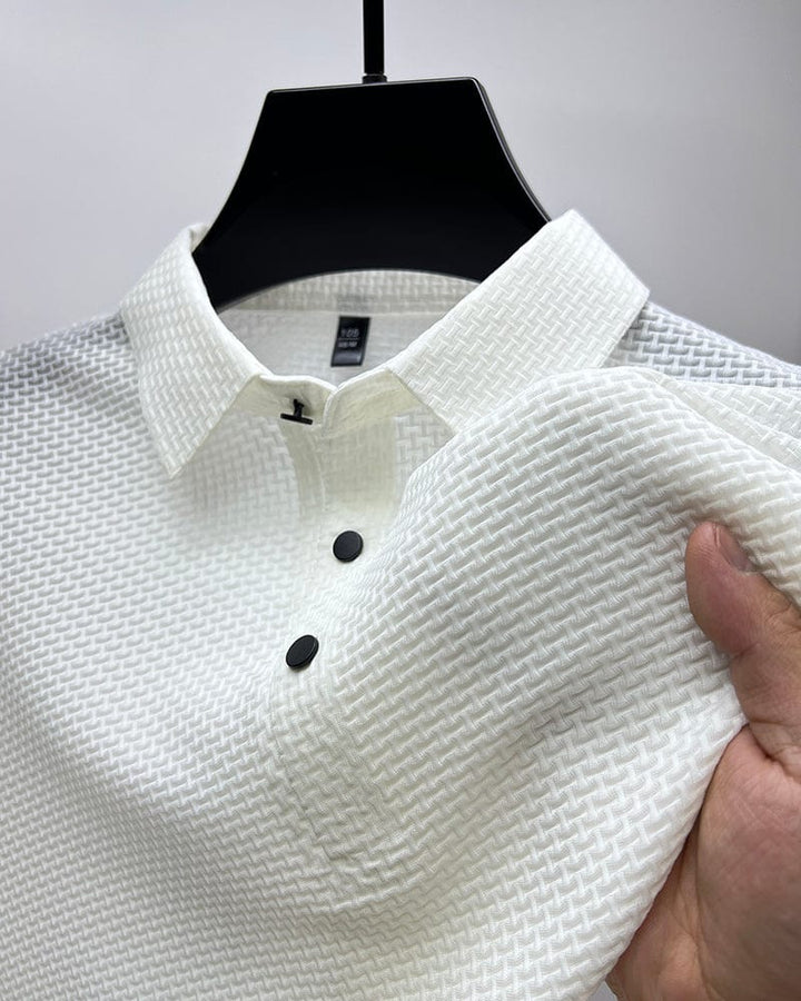 Raphaël | Polo Homme Texturé Manches Courtes