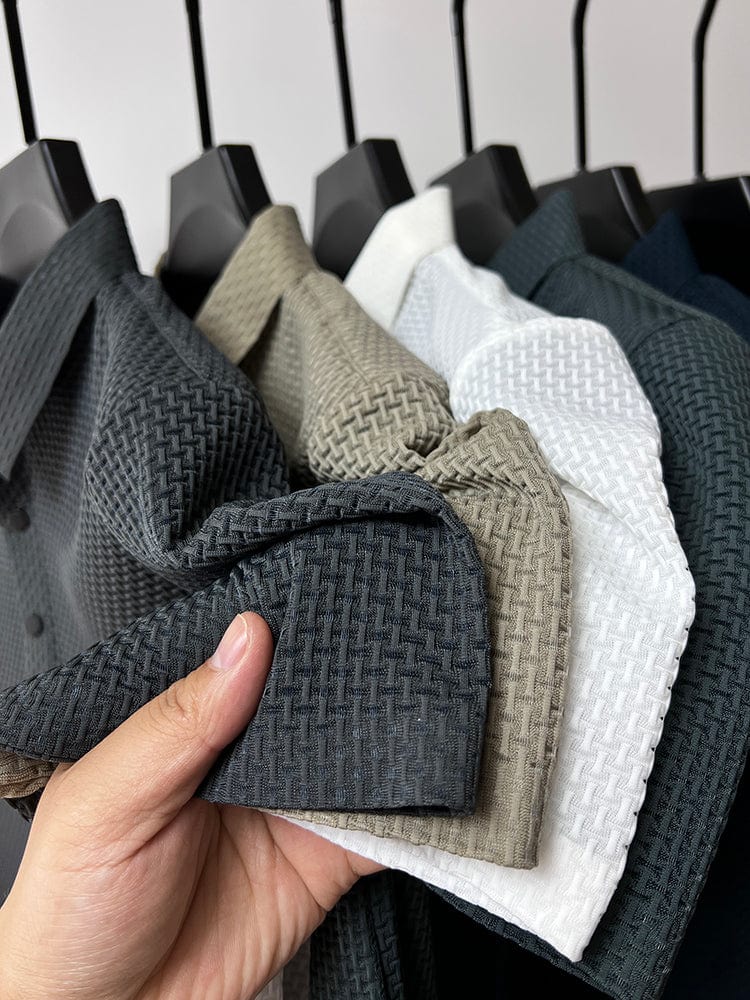 Raphaël | Polo Homme Texturé Manches Courtes