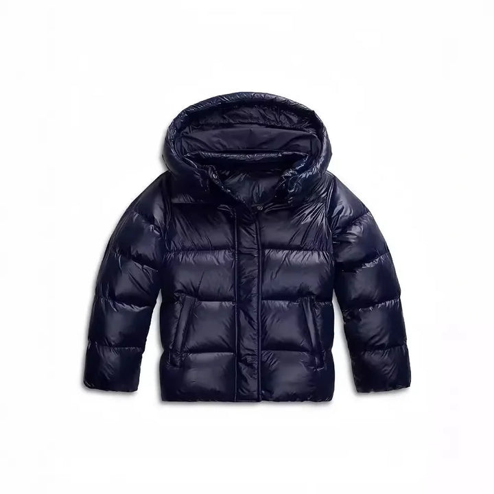 Remy | Doudoune Noire à Capuche Zippée Coupe Ample