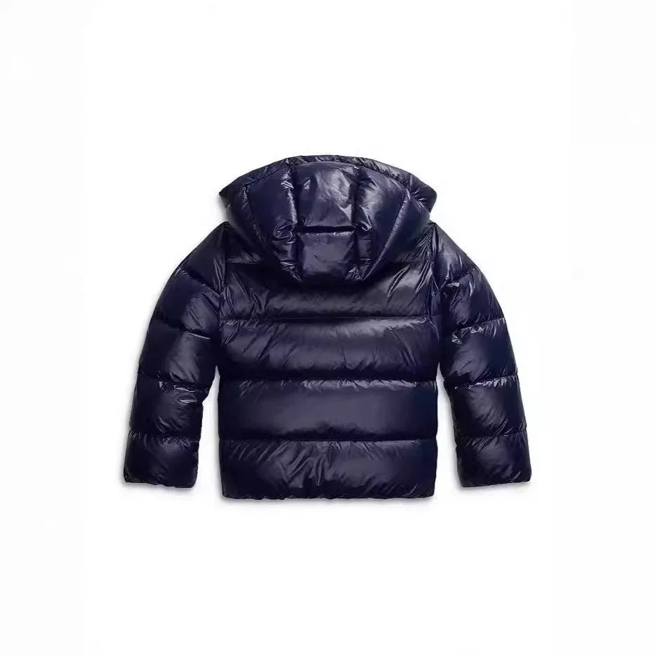 Remy | Doudoune Noire à Capuche Zippée Coupe Ample