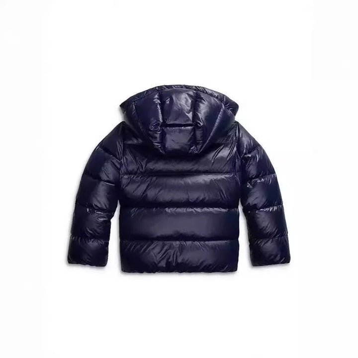Remy | Doudoune Noire à Capuche Zippée Coupe Ample