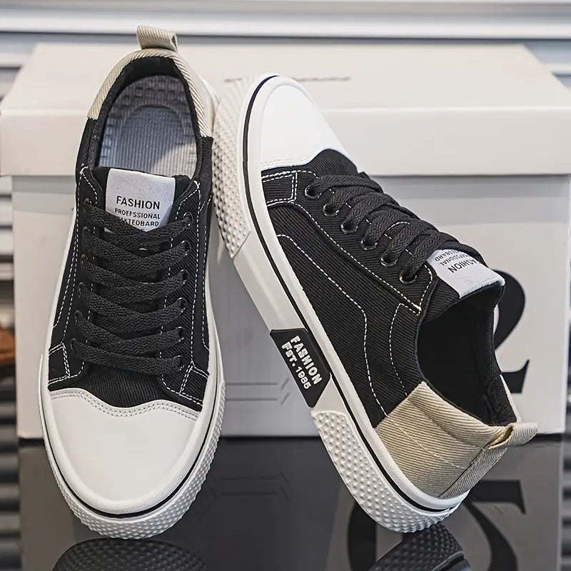 René | Basket Homme Femme Canvas Beige Gris