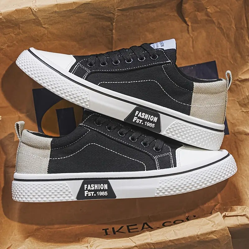 René | Basket Homme Femme Canvas Beige Gris
