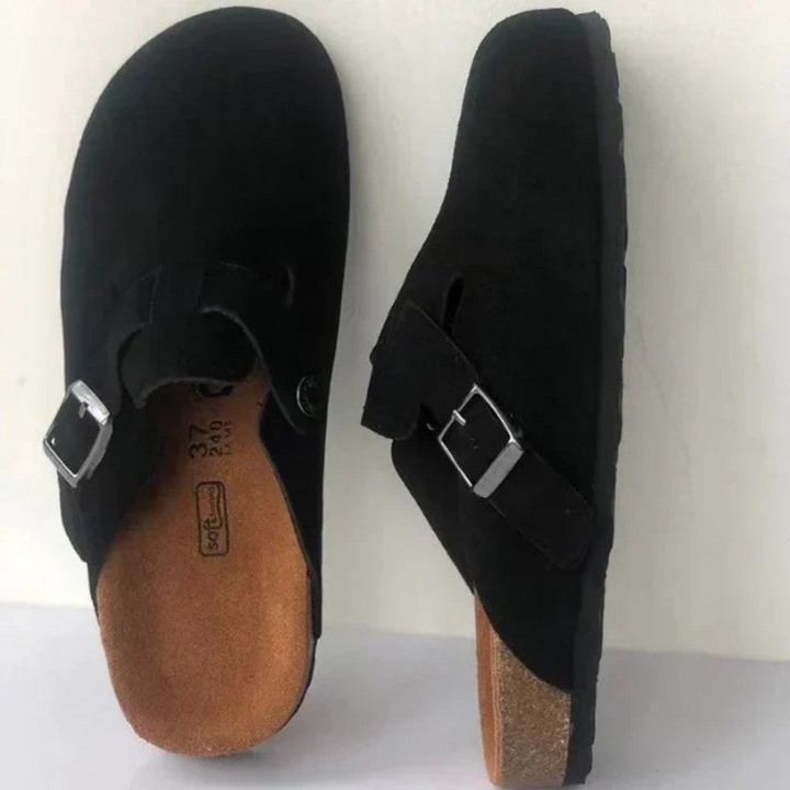 René | Sabot Homme Femme Daim à Boucle